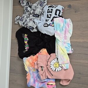 Urban kids girls hoodies and pant bundle